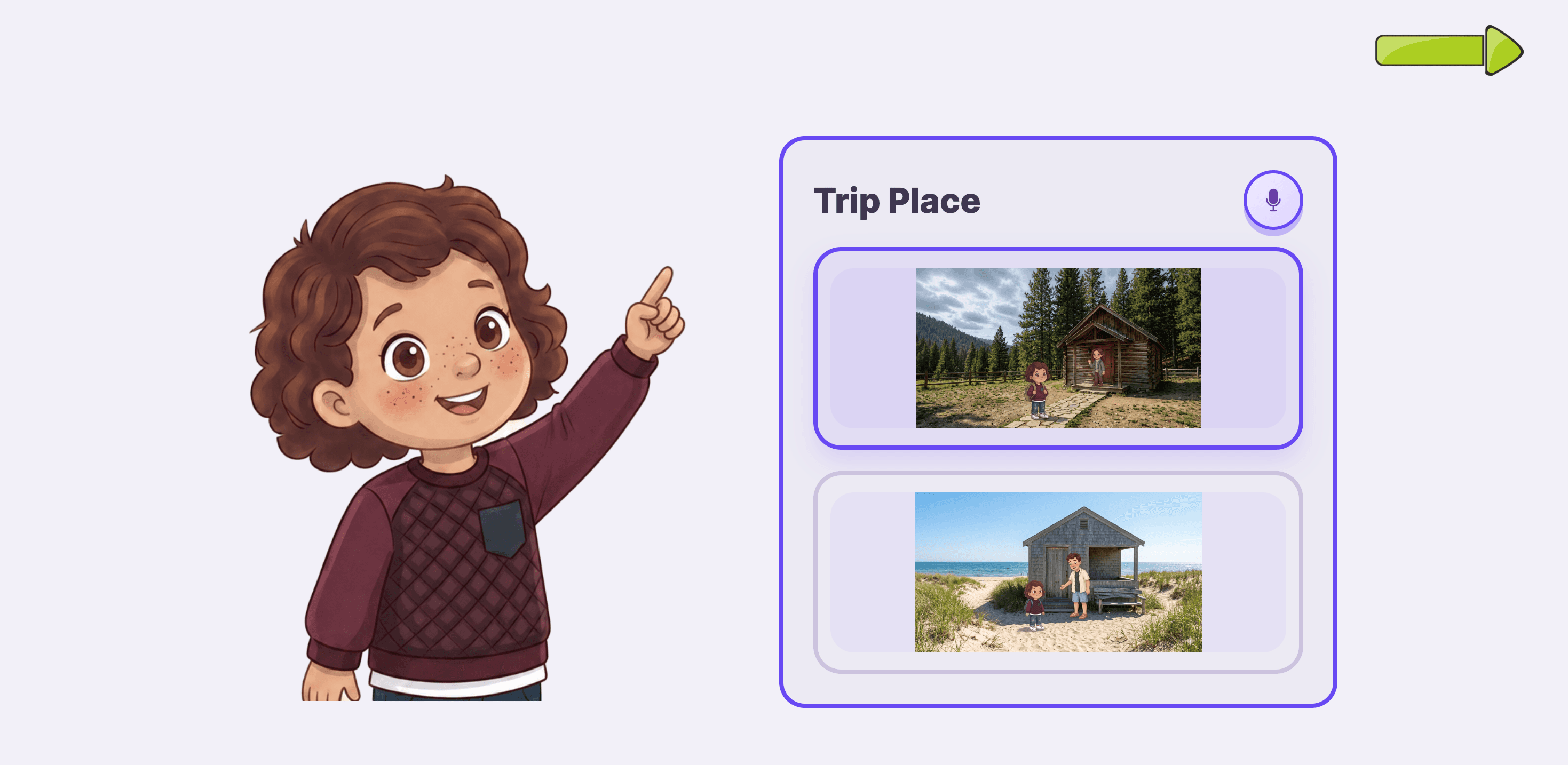 Story personalization and customization interface
